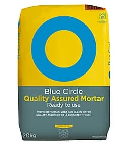 Blue Circle Quality assured Mortar, 20kg Bag – Ready mixed